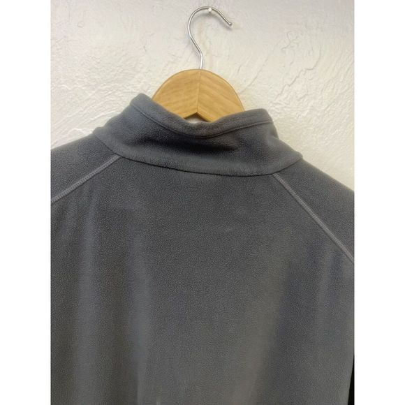 LL Bean Fleece Pullover Sweatshirt Mens Large Reg 1/4 Zip Gray OBVM2 Long Sleeve - Picture 6 of 6
